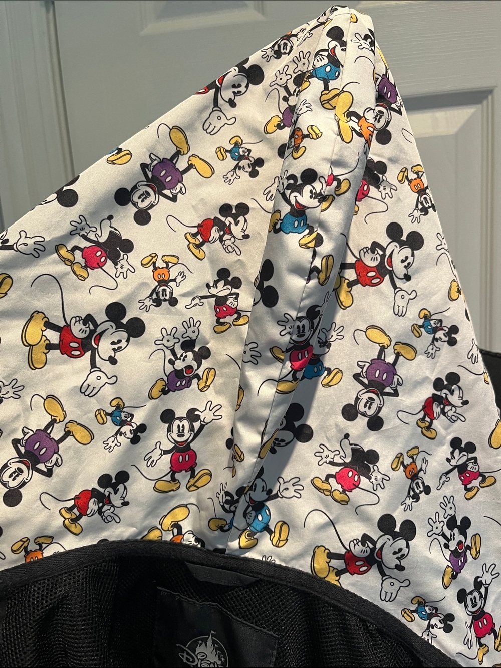 Disney Black Hooded Raincoat with Mickey Lining - Picture 8 of 9